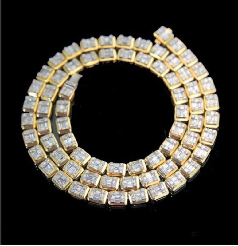 Square Baguette Diamond Chain