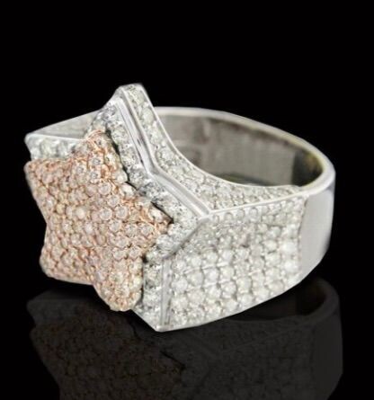 Star 2-Tone Diamond Ring
