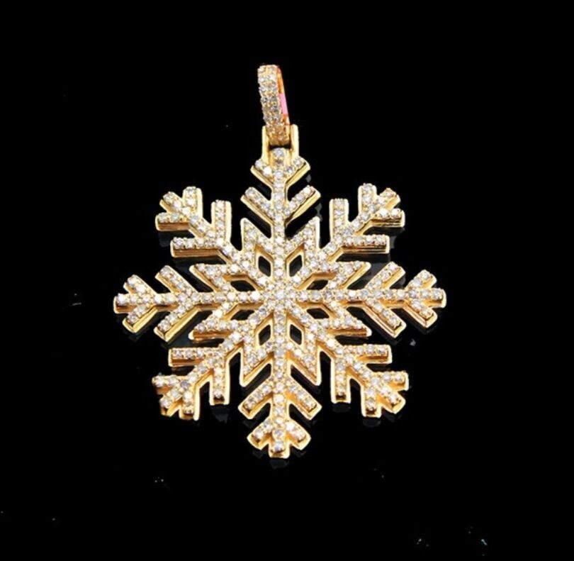 Diamond Snowflake Pendant