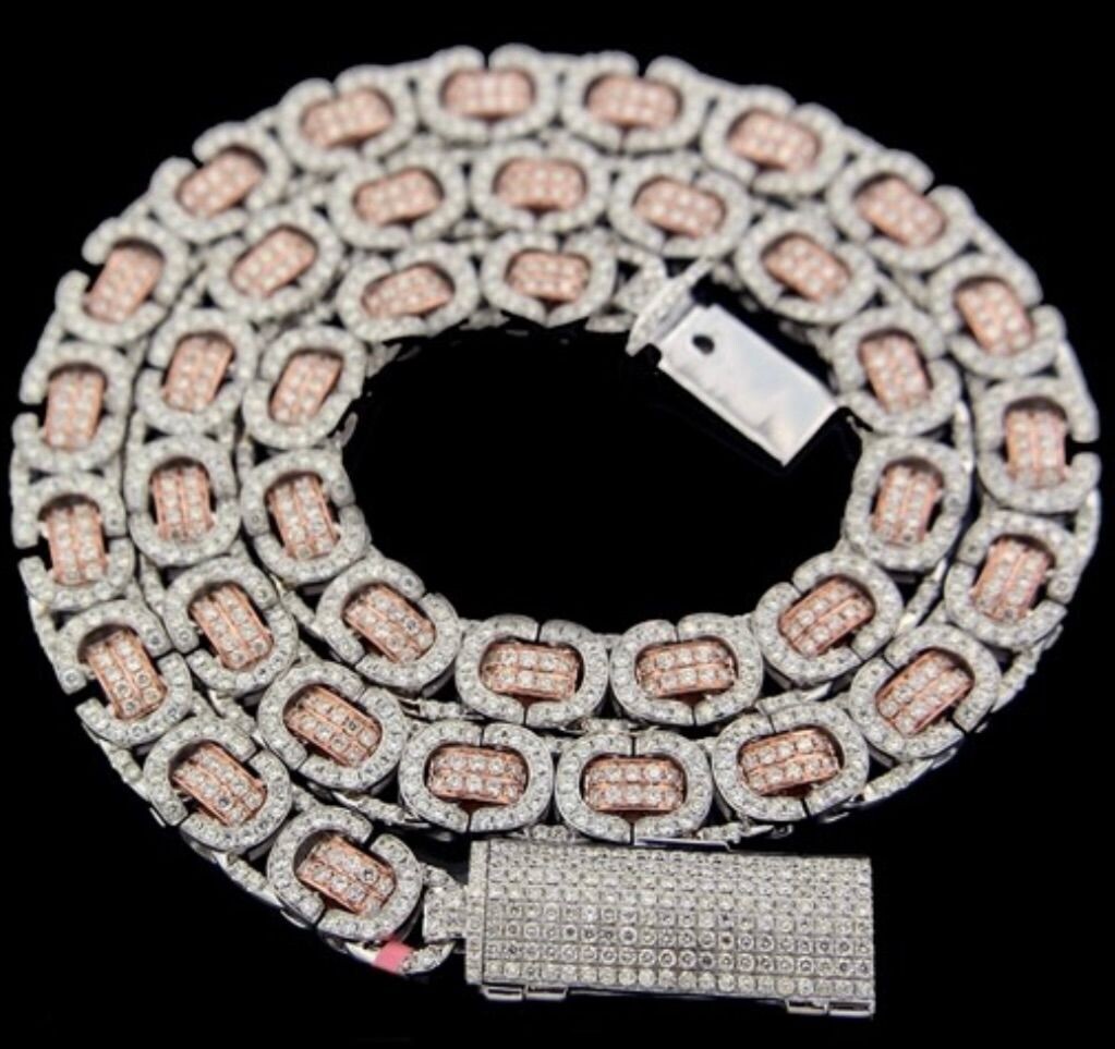 2- TONE DIAMONDS TENNIS CHAIN