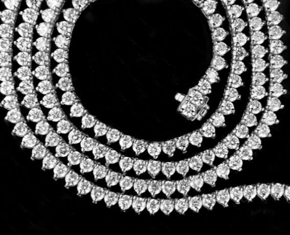 3 PRONG DIAMOND TENNIS CHAIN
