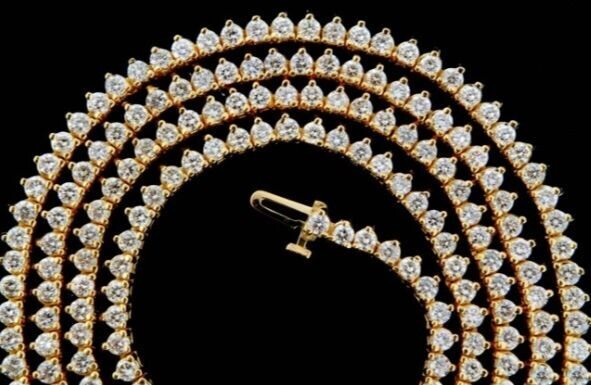 3 PRONG DIAMOND TENNIS CHAIN