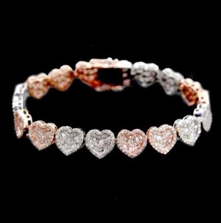 2-TONE ALL HEART BRACELET