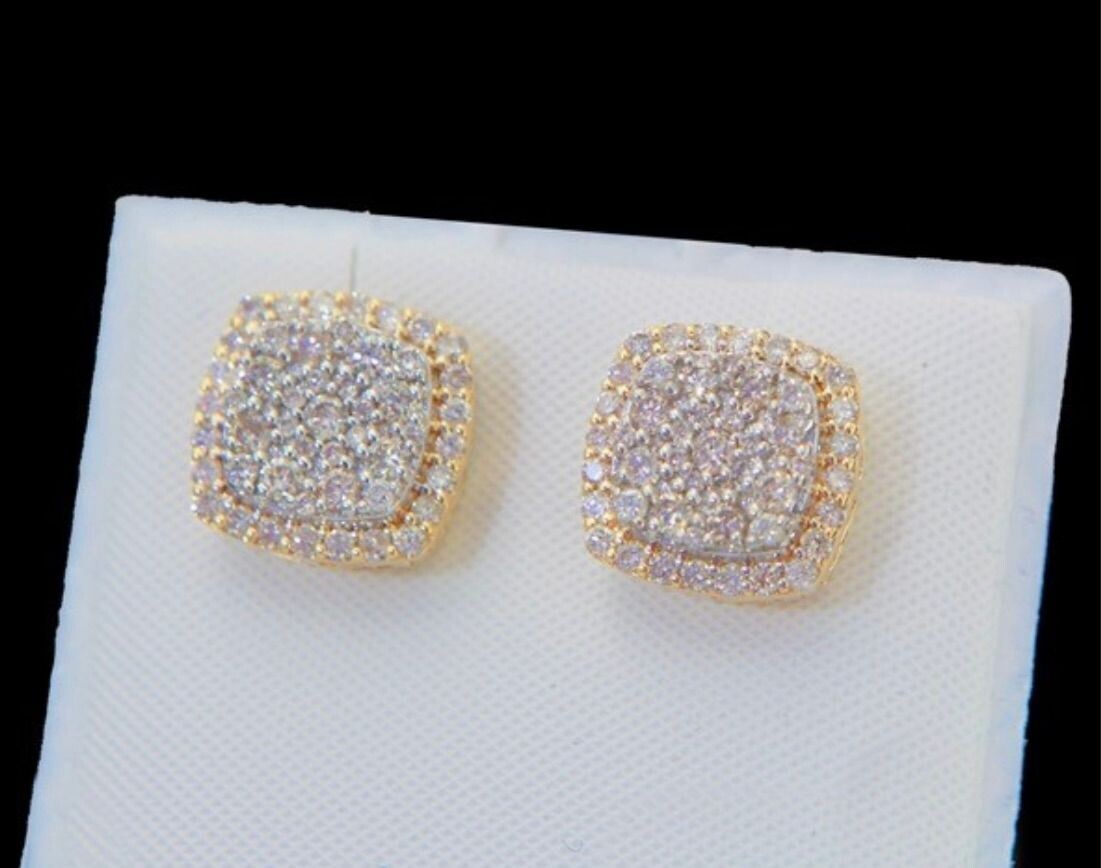 SQUARE DIAMOND EARRINGS
