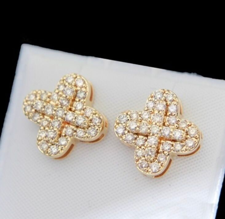 CROSS DIAMOND EARRINGS