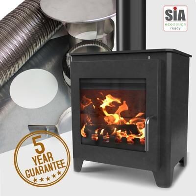 Saltfire ST1 Vision W/B DEFRA Stove & Installers Package