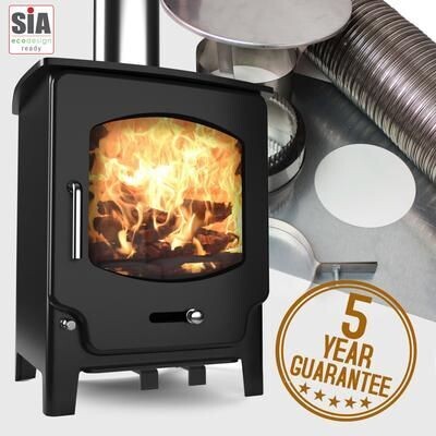 Saltfire ST-X5 M/F Defra Stove & Installers Package