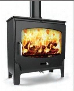Saltfire ST-X Wide wood Defra Stove & Installers Package
