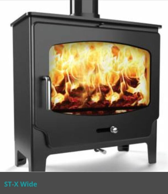 Saltfire ST-X Wide Wood Burning DEFRA Stove