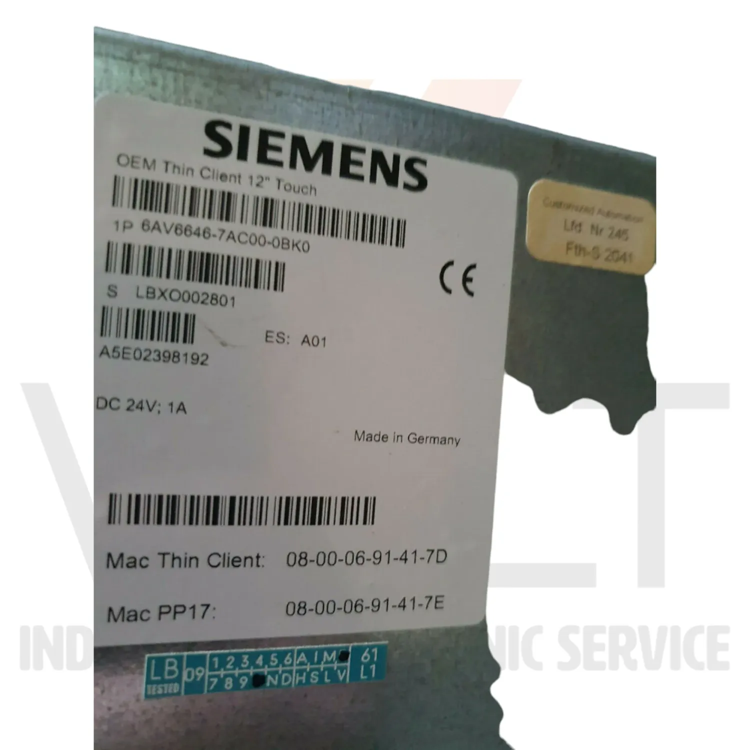 Siemens 6AV6646-7AC00-0BK0