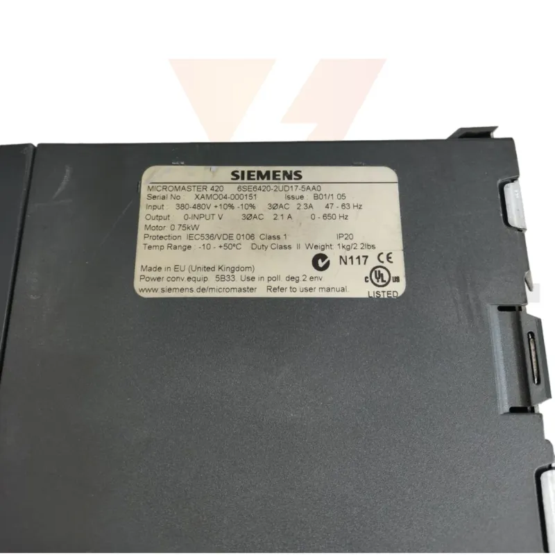 Siemens 6SE6420-2UD17-5AA0 + 6SE6400-0BP00-0AA1