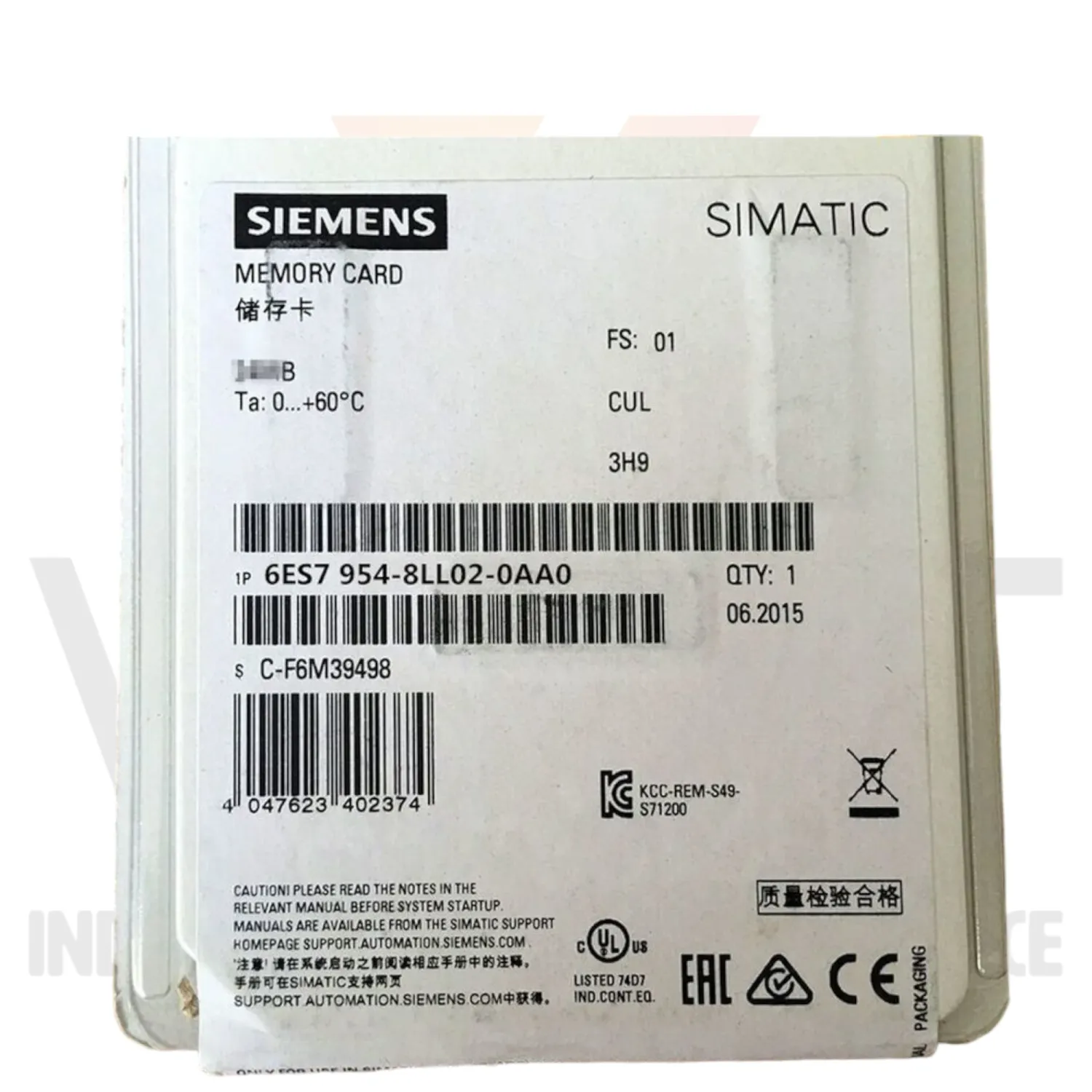 Siemens 6ES7 954-8LL02-0AA0 Second hand