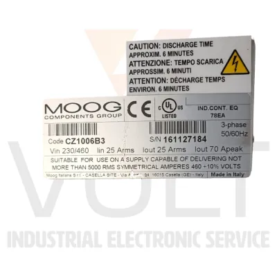 Moog DS2000 CZ1006B3 - Repair services
