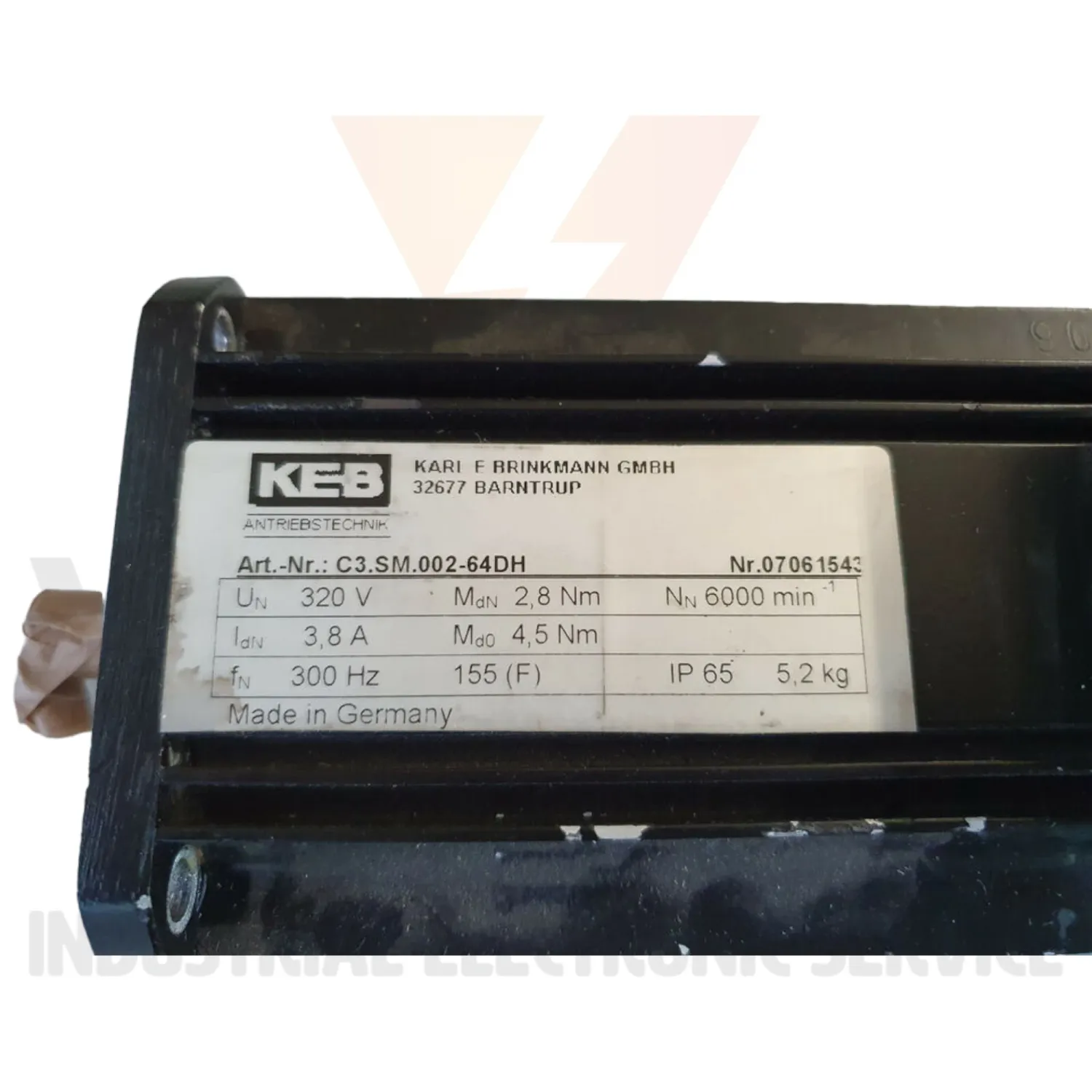 KEB Servomotor C3.SM.002-64DH Second hand