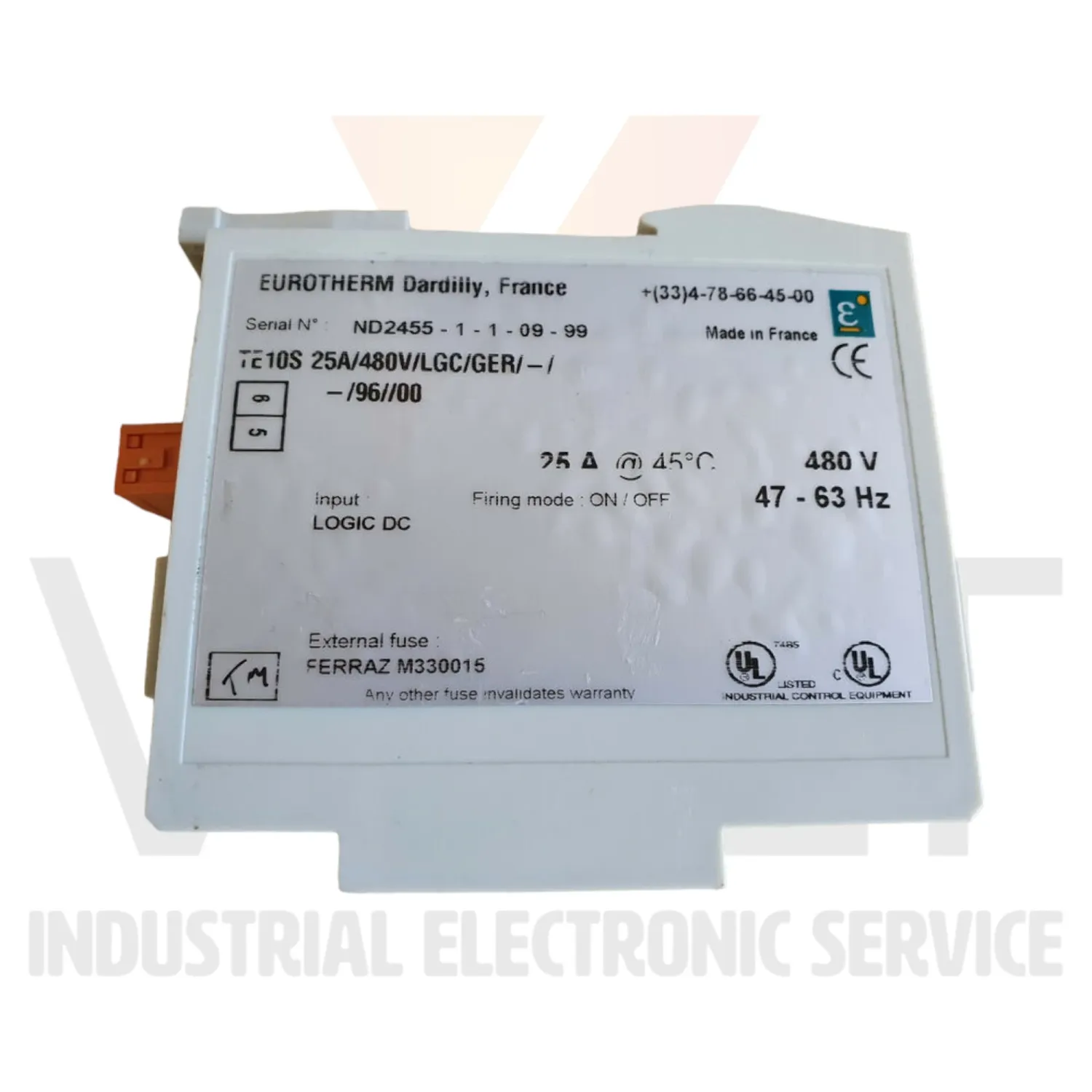 Eurotherm TE10S 25A/480V/LGC/GER Second hand