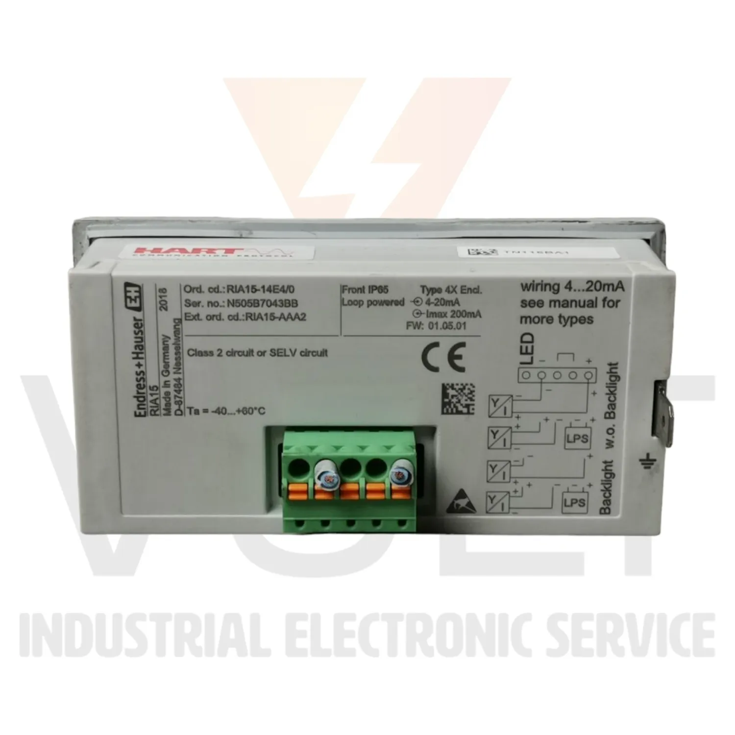 Endress Hauser RIA15-14E4/0 Refurbished