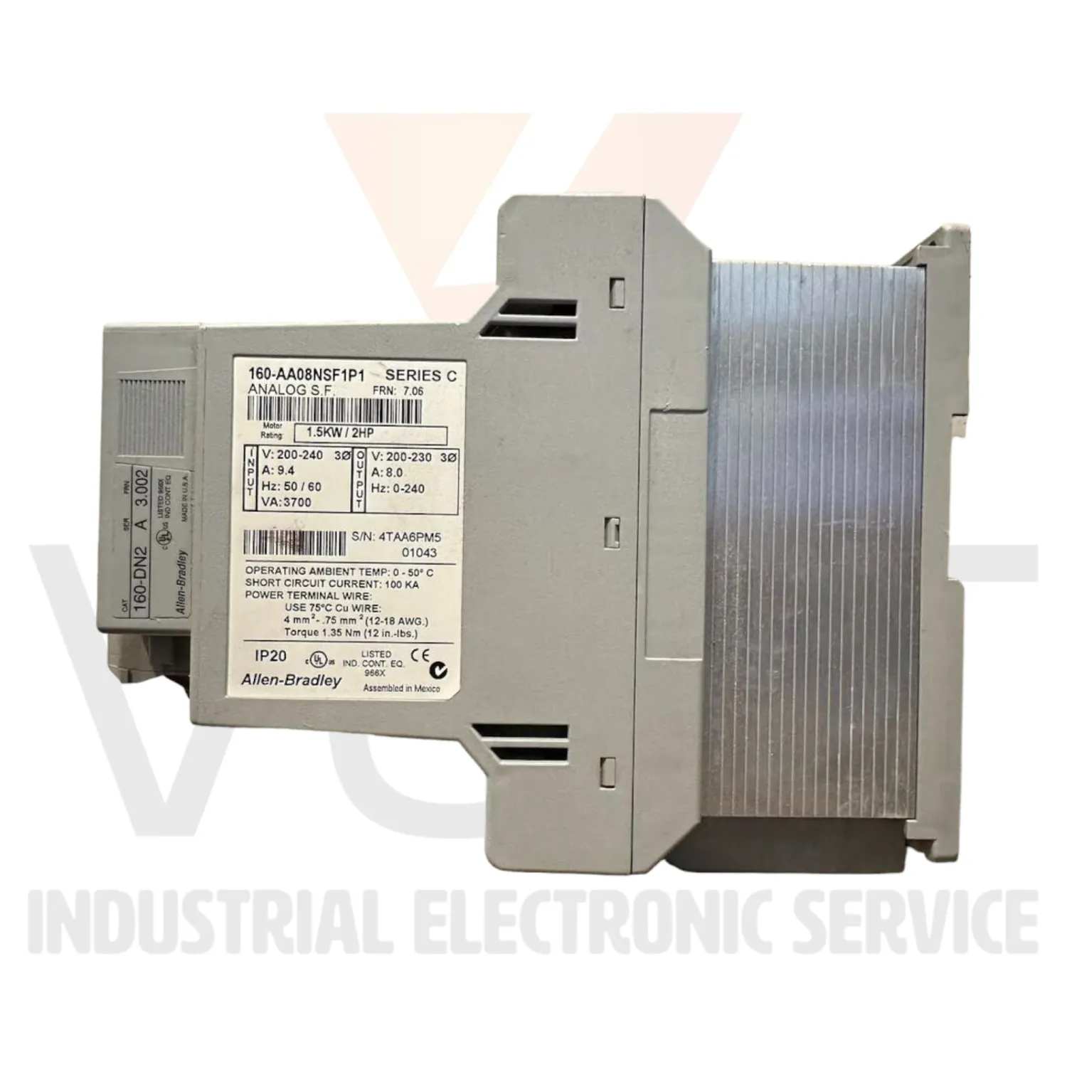 Allen Bradley 160S-AA08NSF1 Refurbished