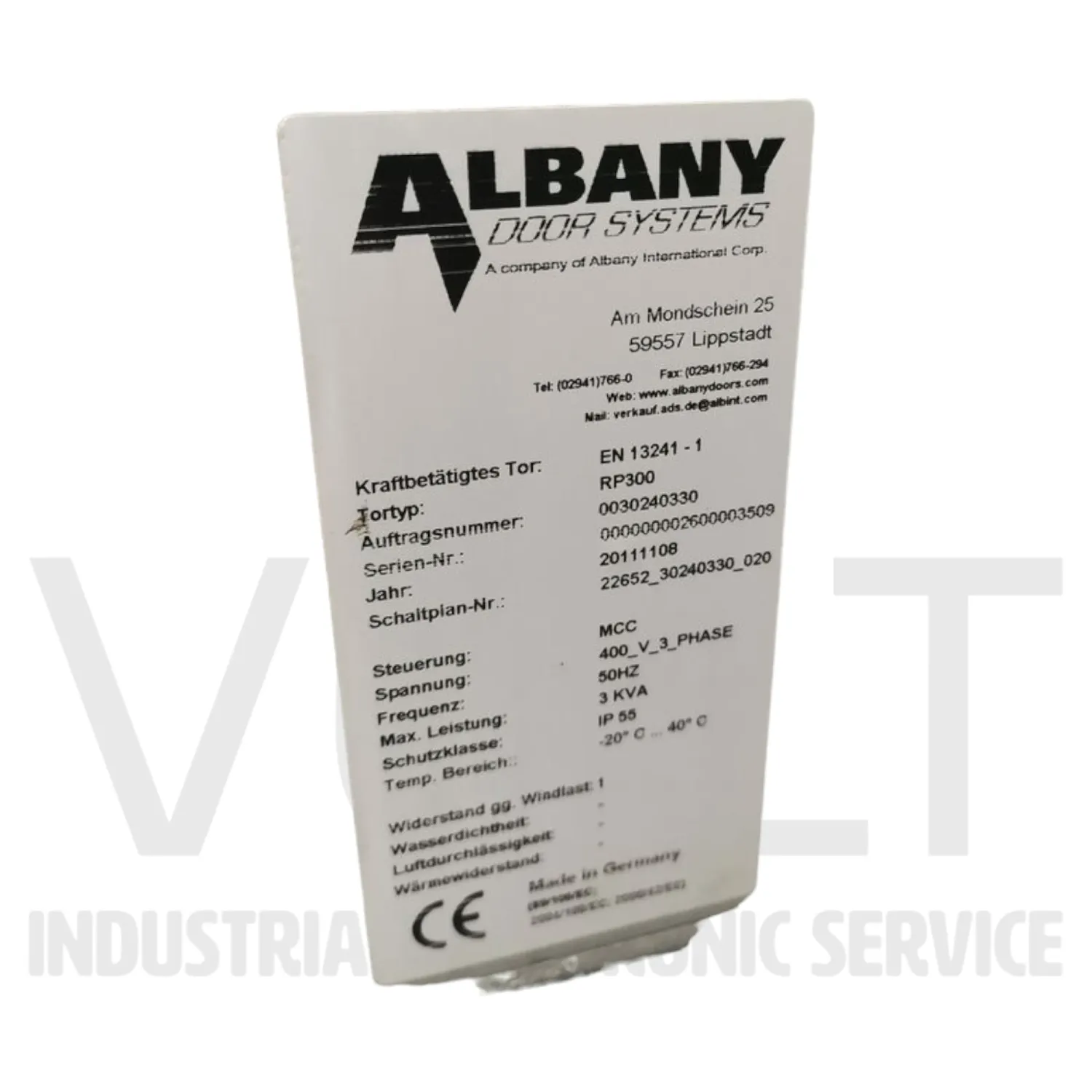 Albany RP300 Door Systems - Repair services