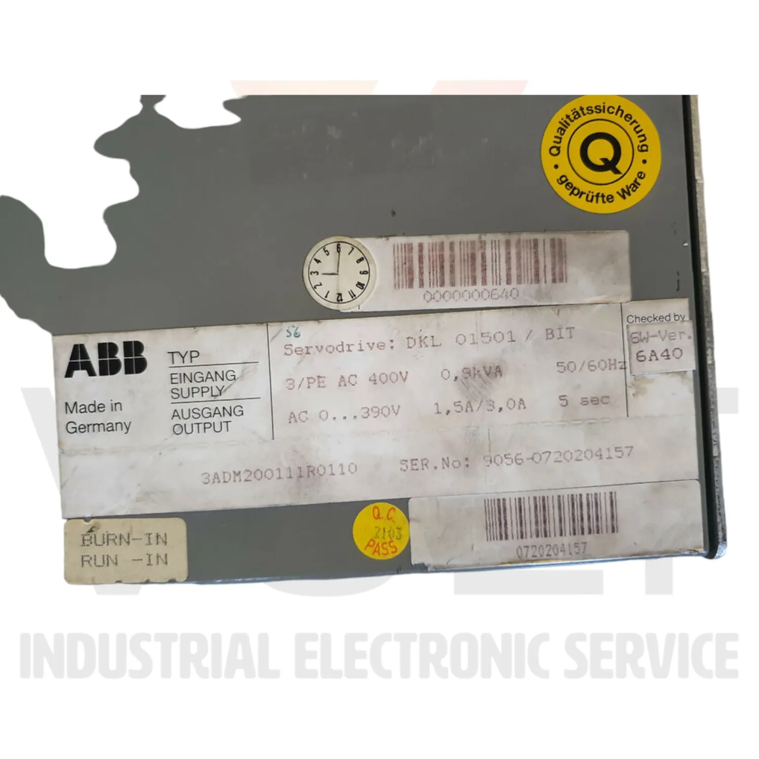 ABB Servodrive DKL 01501 / BIT - Repair services