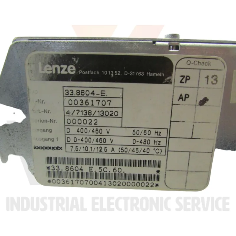 Lenze 33.8604-E - Repair services