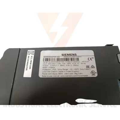 Siemens 6SE6440-2AB15-5AA1 + 6SE6400-1PB00-0AA0 + 6SE6400-0BP00-0AA0 - Repair services