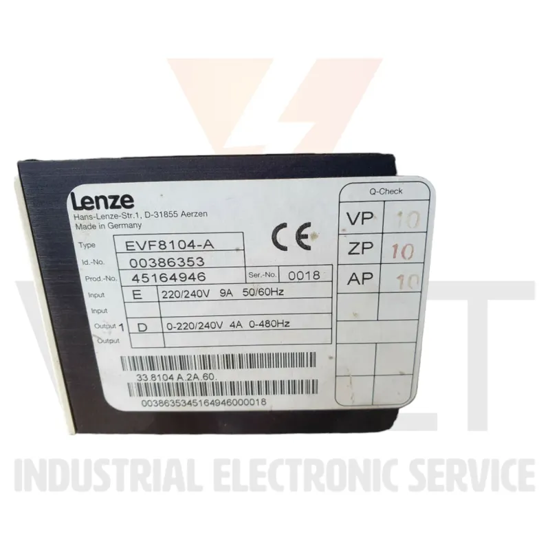 Lenze EVF8104-A - Repair services