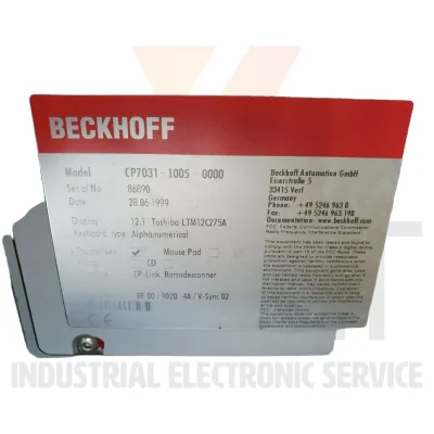Beckhoff Panel CP7031-1005-0000 Second hand
