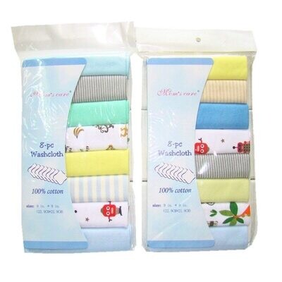 8pcs Pack Cotton Newborn Baby Towels