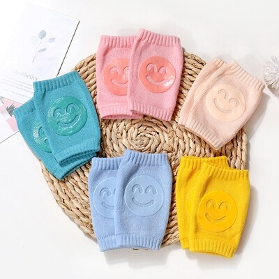 Color: Color, quantity: Q5pcs - Summer Terry Baby Socks Knee Pads