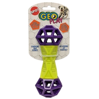 Ethical Pet Geo Play Dual Texture Dumbbell