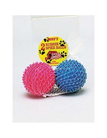 Rubber Spike Dog Balls ( Case of 48 )