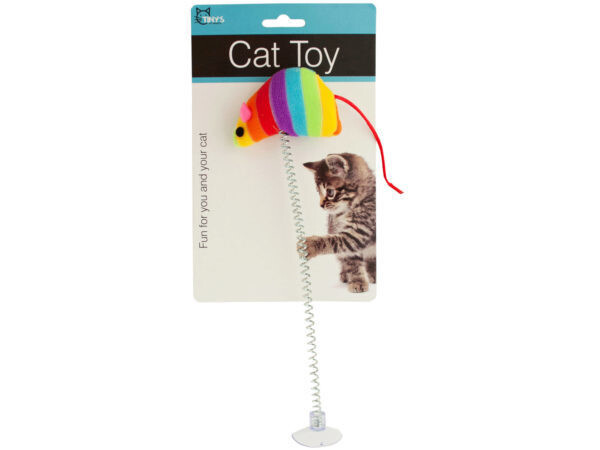Mouse Spring Cat Toy with Suction Cup ( Case of 18 )