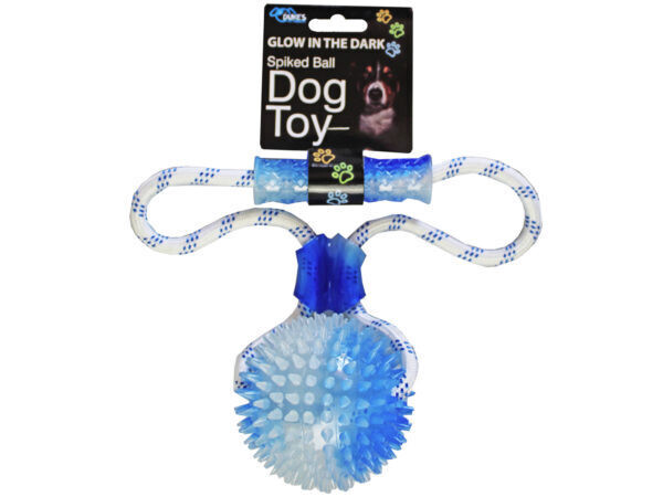 Glow in the Dark Spiked Ball Dog Toy ( Case of 4 )