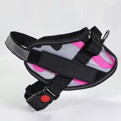 Color: Camouflage pink, Size: XXS - Dog Harness