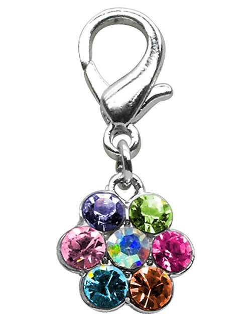 Lobster Claw Flower Charm Multi Color