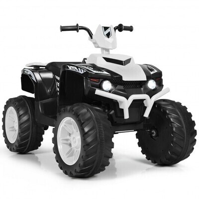 12V Kids 4-Wheeler ATV Quad Ride On Car -White - Color: White