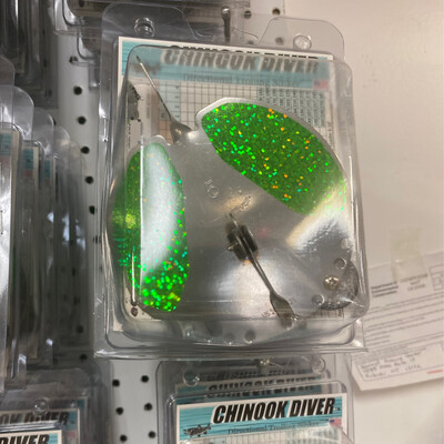 Chinook Diver 5 Silver Green Tape