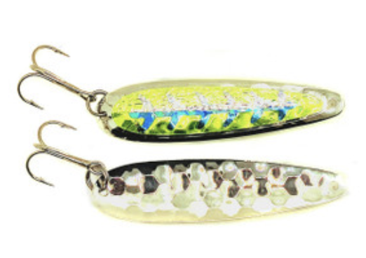 Salmon Candy Mini Spoon UV Mt Dew Stud (silver)