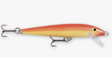Rapala F09GFR Gold Fluorescent Red