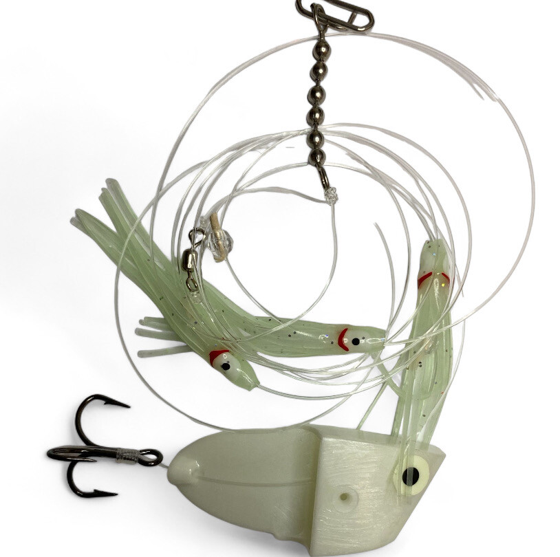 Grc Meat Rig Glow Ghost Squid Rig