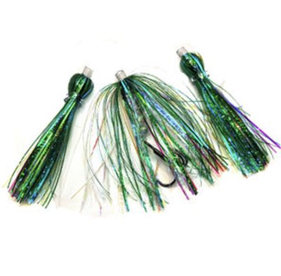 Salmon Candy Flies Glow Green Goblin (3 pack)