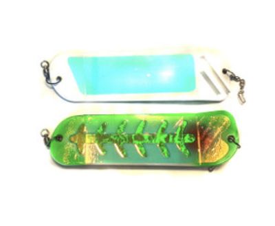 Salmon Candy Flasher Green Jeans UV (11 inch)