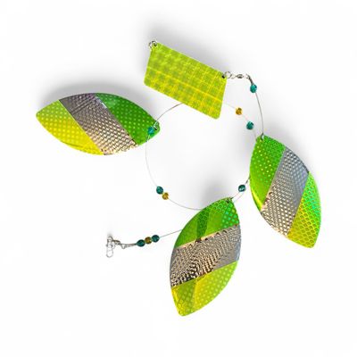 Hammerhead Cowbells Green &amp; Chartreuse 5/0   FL565