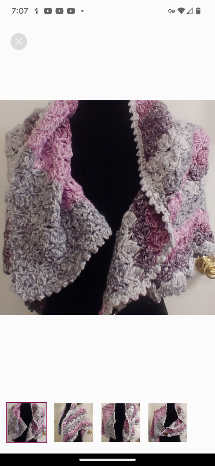 Name: handmade crochet shawl