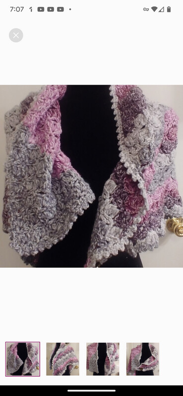 Name: handmade crochet shawl