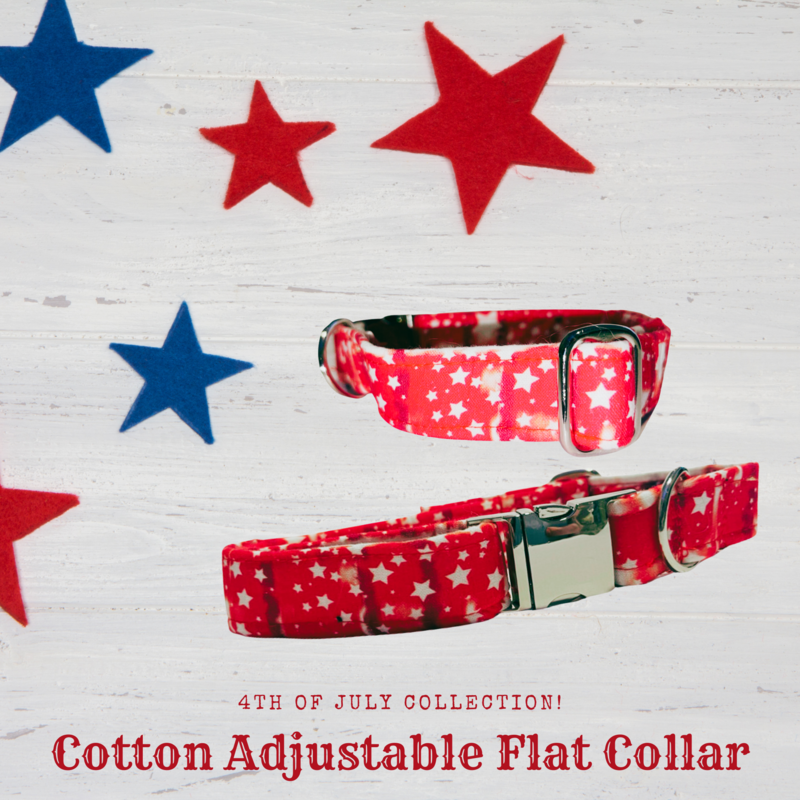 Land of The Free Cotton Adjustable Flat Collar