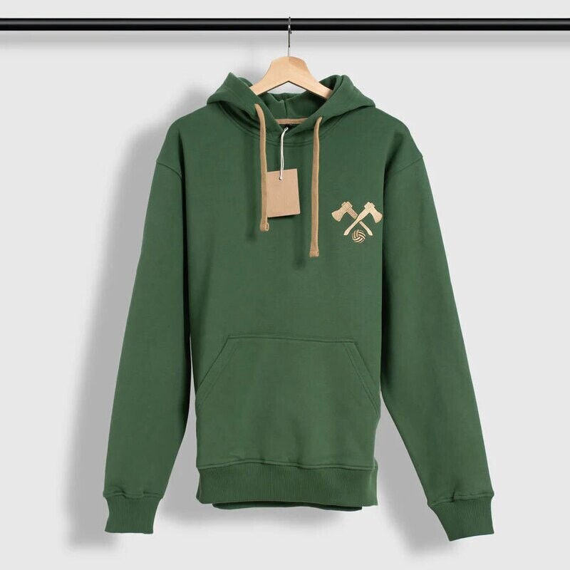 Hoodie The Axe Green