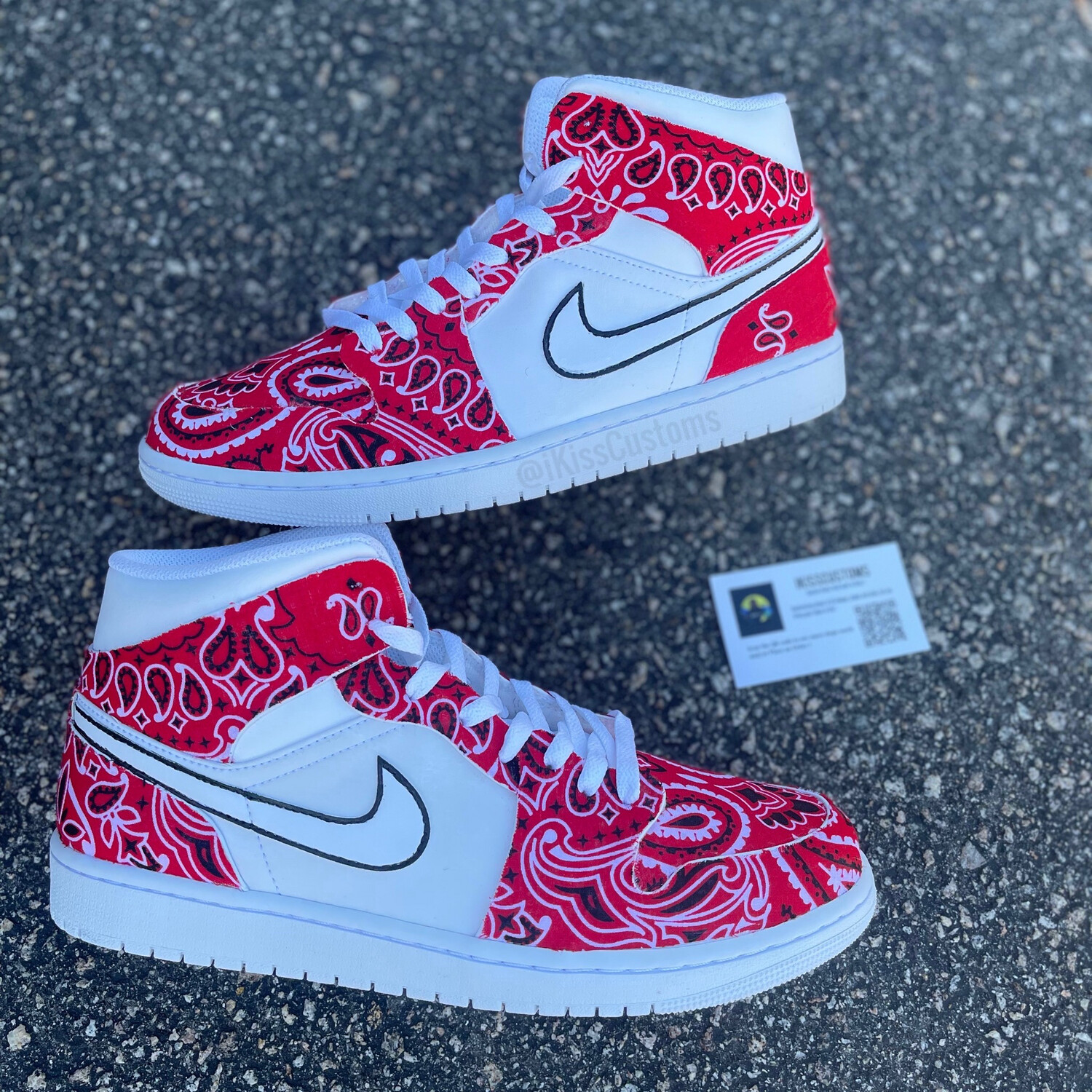 Red Distressed AJ1