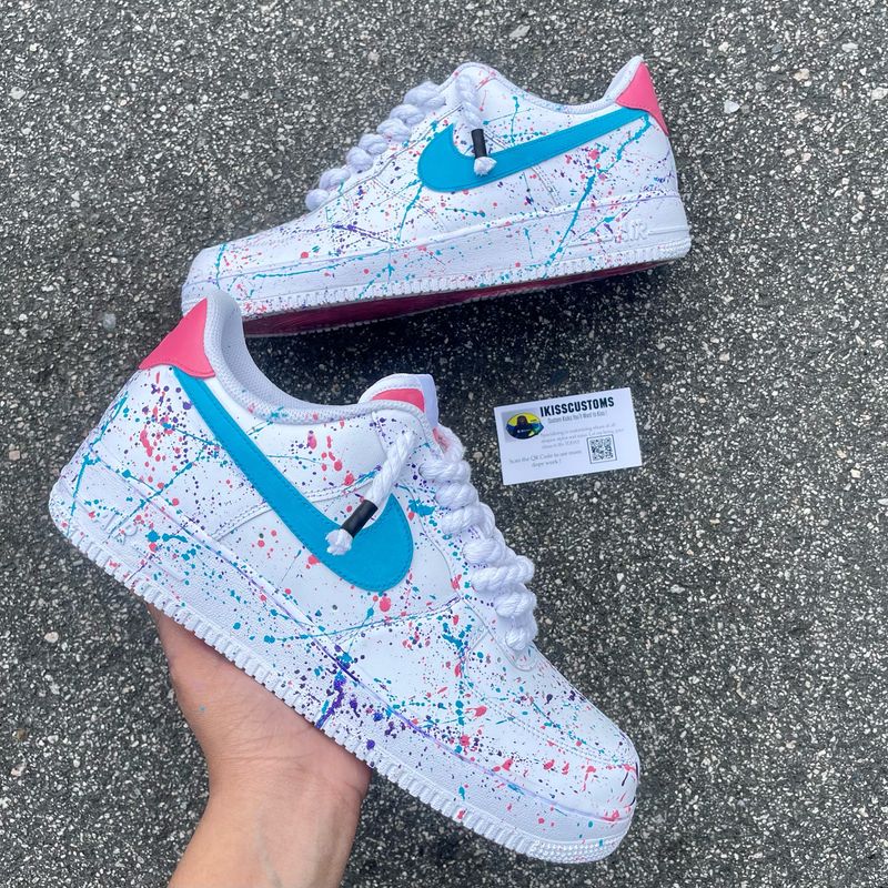 Splatter Design w/ Rope Laces