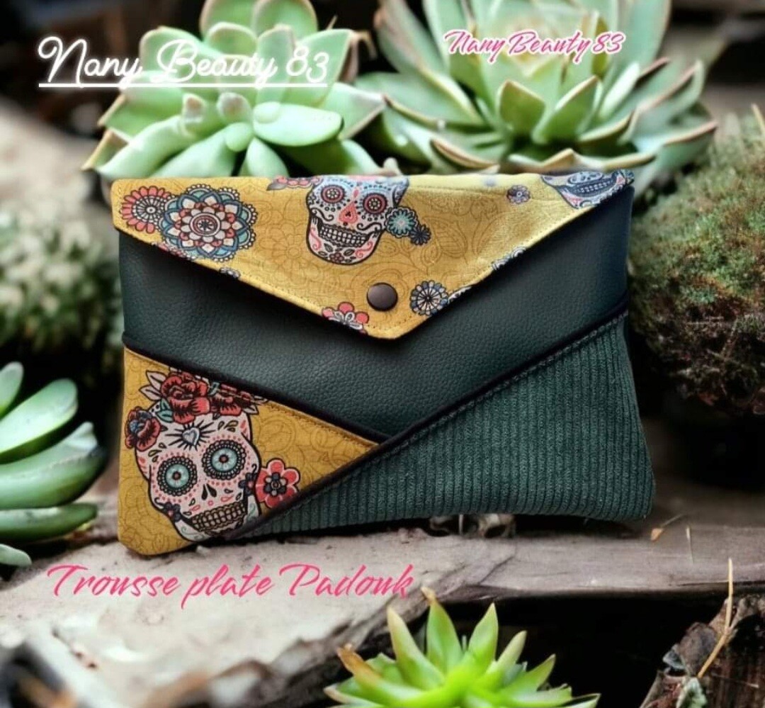 Pochette plate Padouk